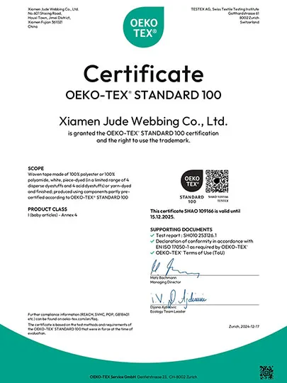 Green Textile Certificate